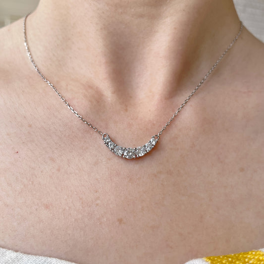 Half Swing Crystal Necklace by MDH