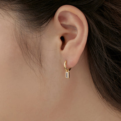 Baguette Drop Earrings by MDH