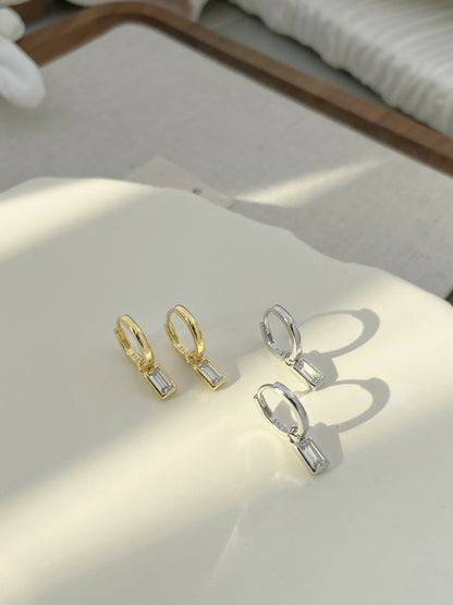 Baguette Drop Earrings by MDH