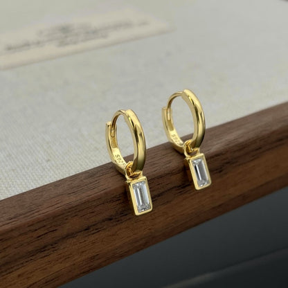 Baguette Drop Earrings by MDH